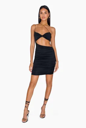 String Strap Asymmetric Dress