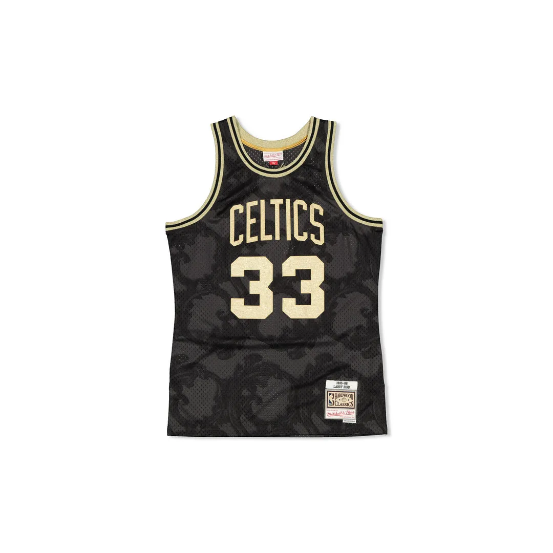 SWINGMAN JERSEY BOSTON CELTICS LARRY BIRD - GOLD TOILE