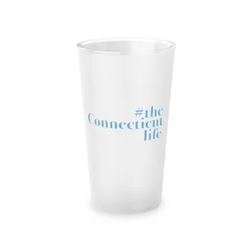 #theconnecticutlife Frosted Pint Glass, 16oz