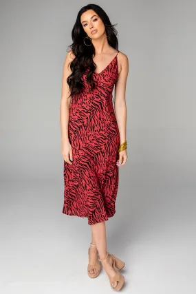 Tiff Midi Slip Dress - Tigers Blood