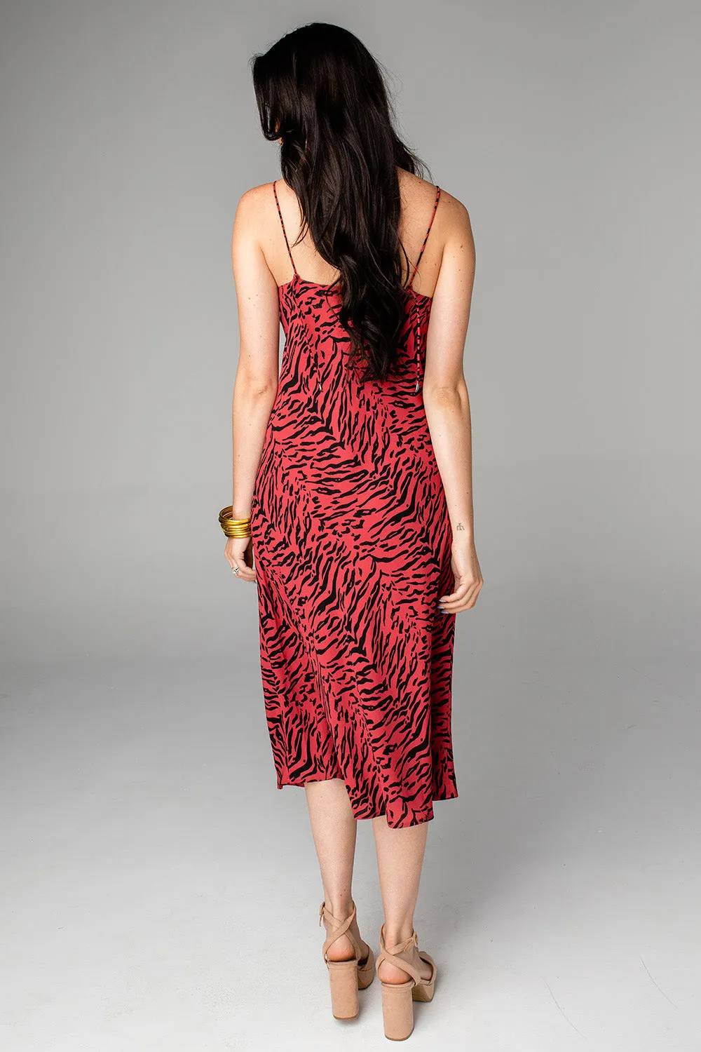 Tiff Midi Slip Dress - Tigers Blood