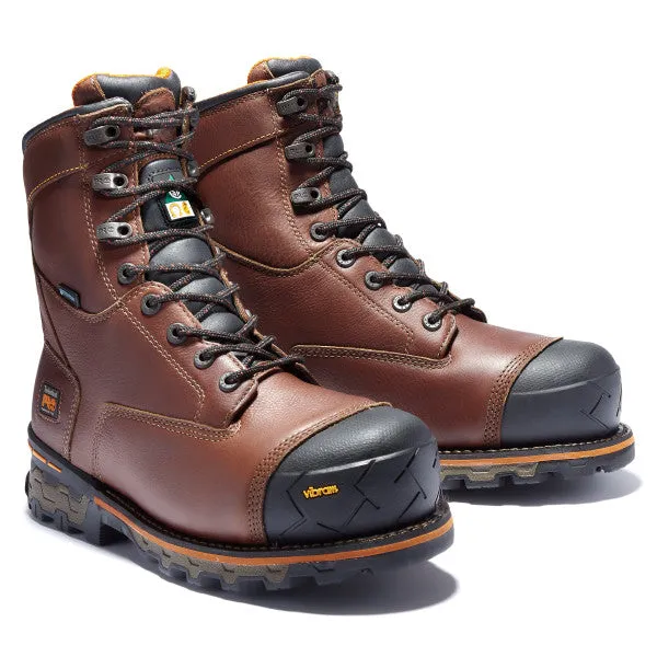 Timberland Pro Men's Boondock 8" Comp Toe WP Work Boot -Brown- TB089646214