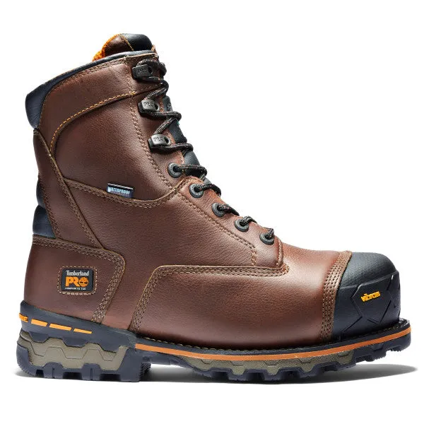 Timberland Pro Men's Boondock 8" Comp Toe WP Work Boot -Brown- TB089646214