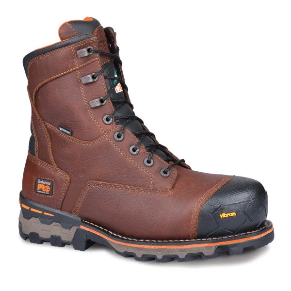 Timberland Pro Men's Boondock 8" Comp Toe WP Work Boot -Brown- TB089646214