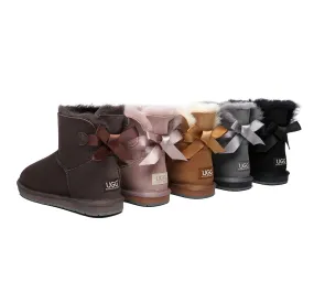 UGG Australian Shepherd Single Back Bow Women Mini Ugg Boots