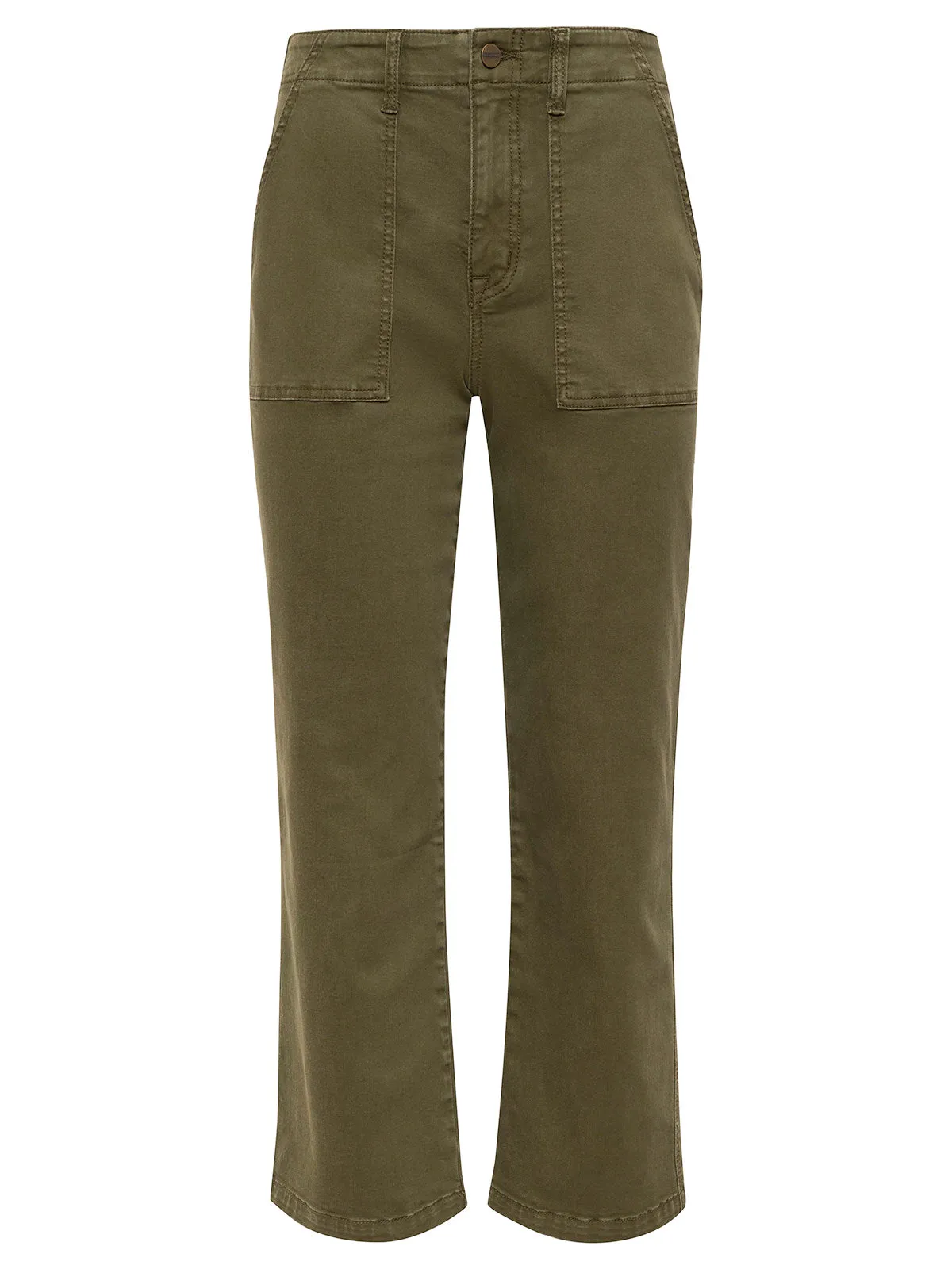 Vacation Crop High Rise Pant Burnt Olive