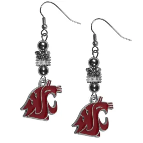 Washington St. Cougars Euro Bead earrings