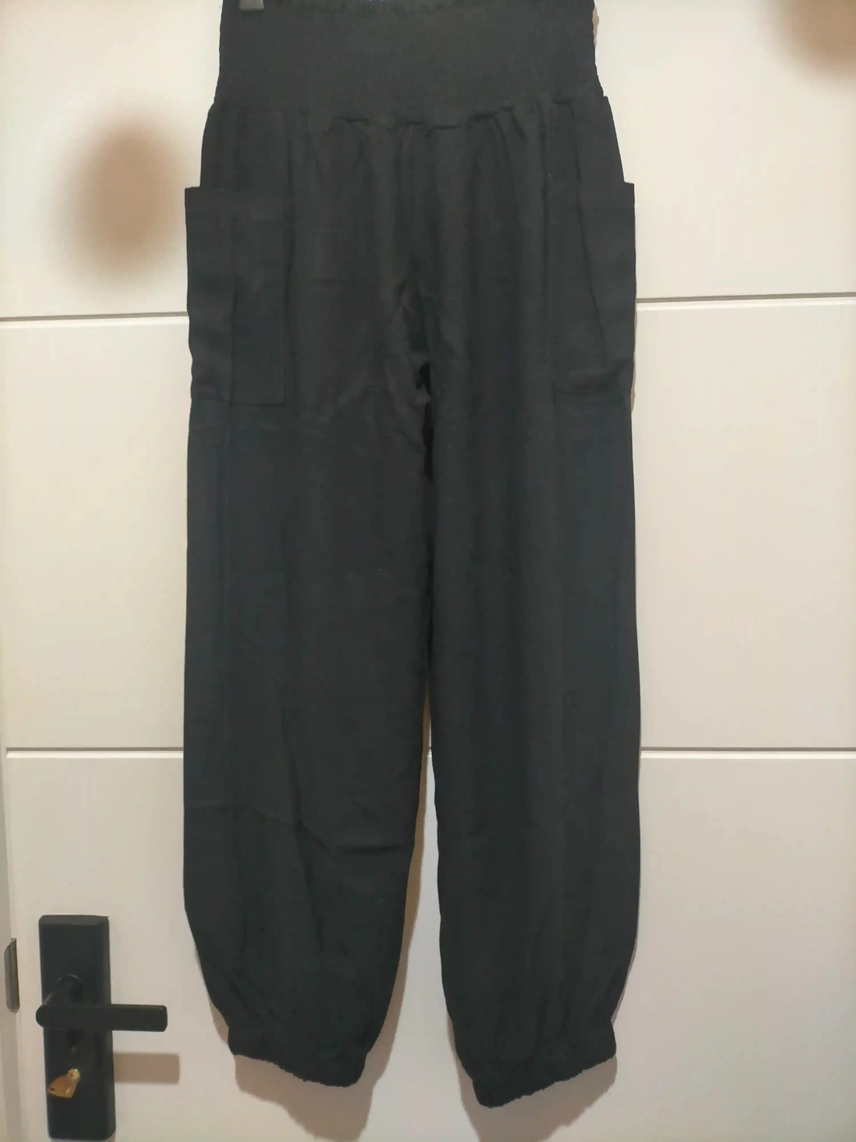 Weekend Linen Harem Pants - Black