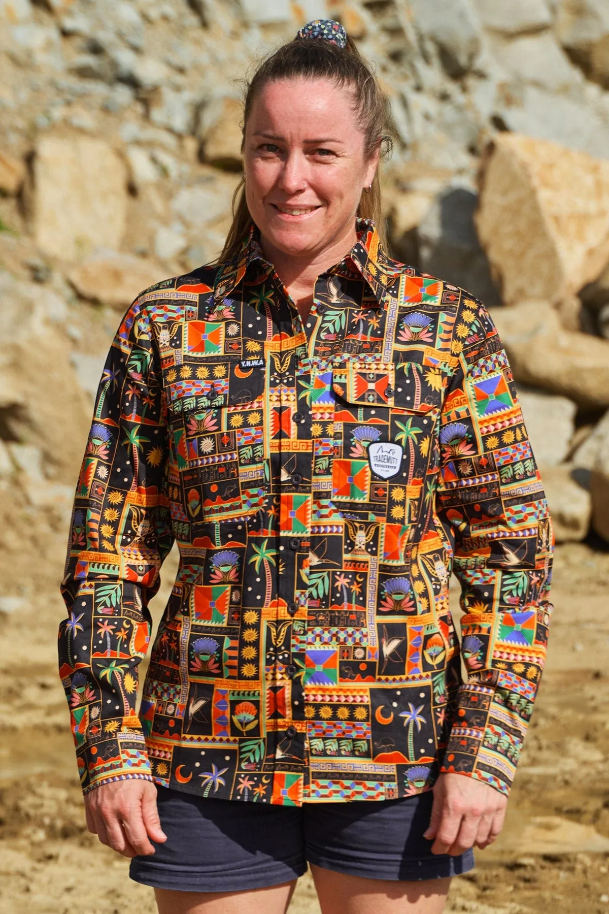 Women's Pharaoh Dinkum Full Button Long Sleeve Workshirt