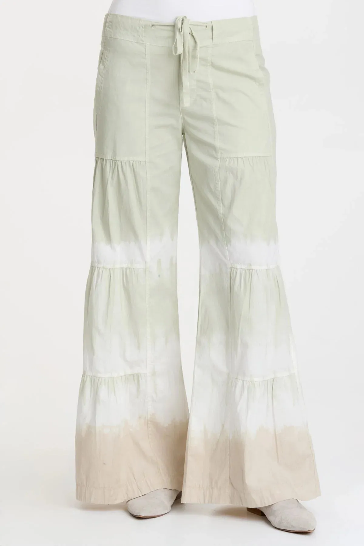 XCVI Cotton Spandex Drawstring Tie Dye Pants