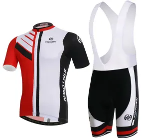 XINTOWN White Red Short Sleeve Cycling Jersey Set