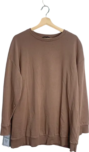 Yours Clothing Brown Long Sleeve Top UK 20